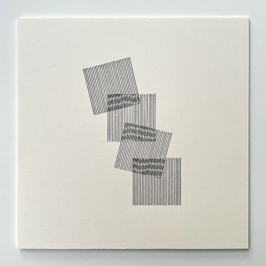 128 lines, 10th December, fineliner on paper