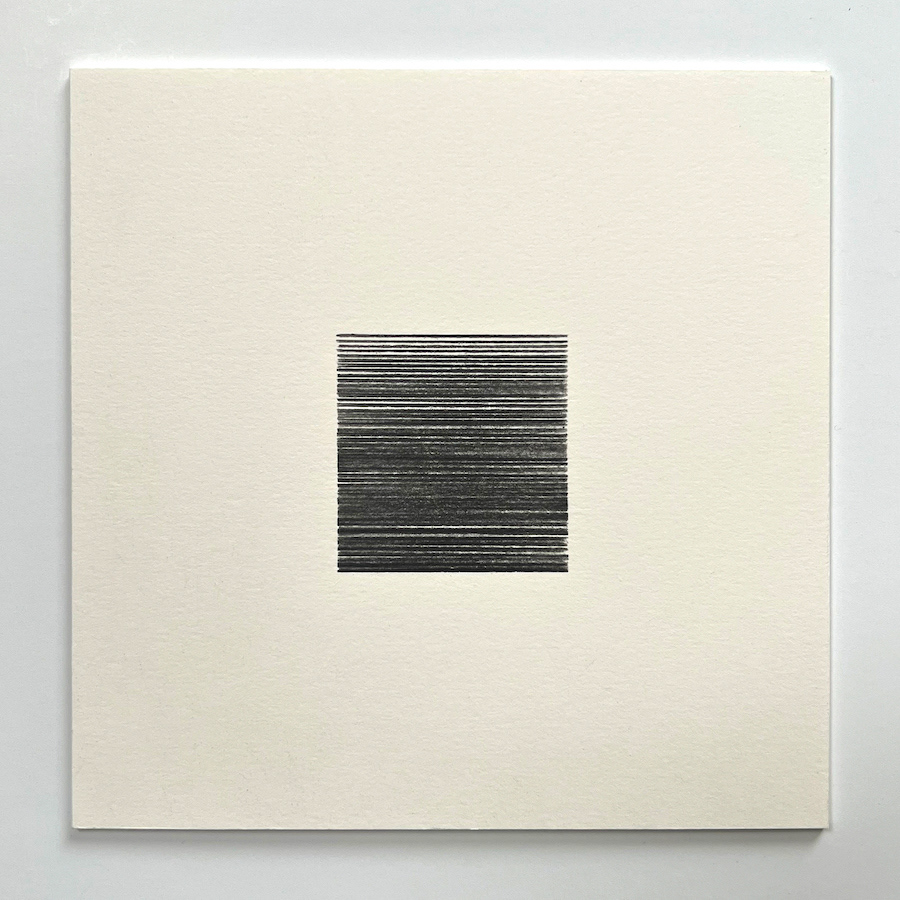 47 lines, 20th September, graphite watercolour 2B pencil on paper