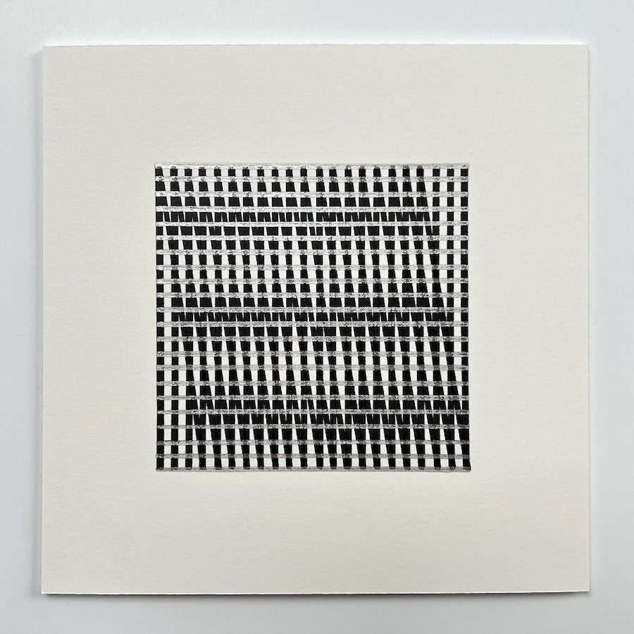 63 lines, 6th October, paint marker and chrome marker on paper