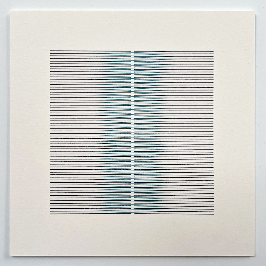 191 lines, 11th February, fineliner on paper