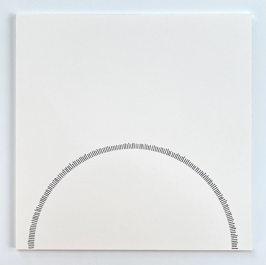 181 lines, 1st February, fineliner on paper