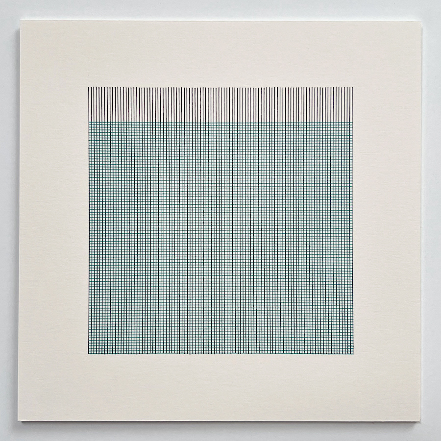 188 lines, 8th February, fineliner on paper