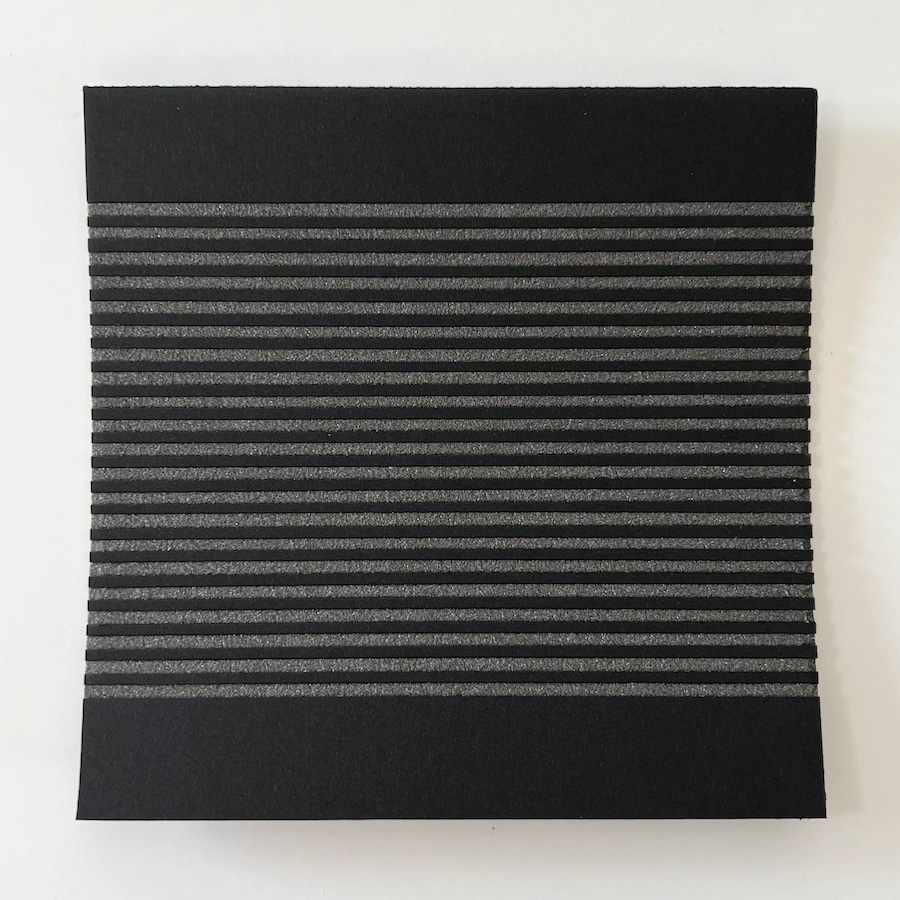 41 lines, 14th September, foam board (parts of the surface were removed)