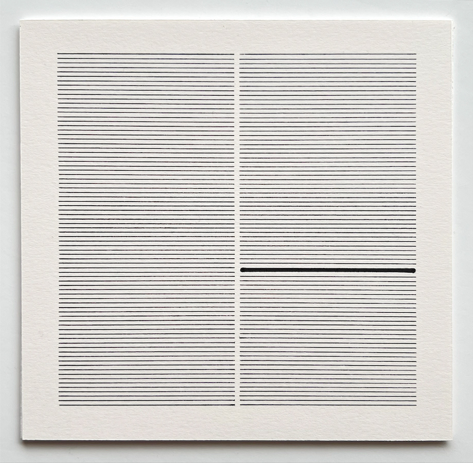 159 lines, 10th January, fineliner and marker pen on paper
