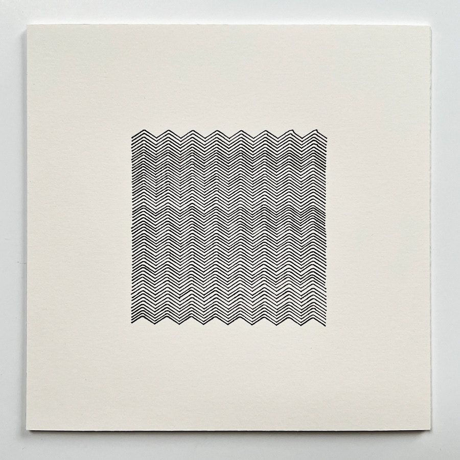 61 lines, 4th October, rotring pen on paper