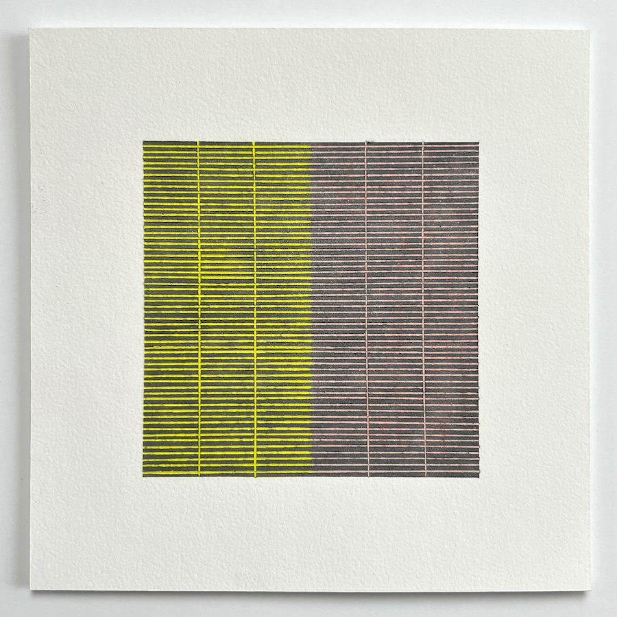 176 lines, 27th January, oil pastel on paper