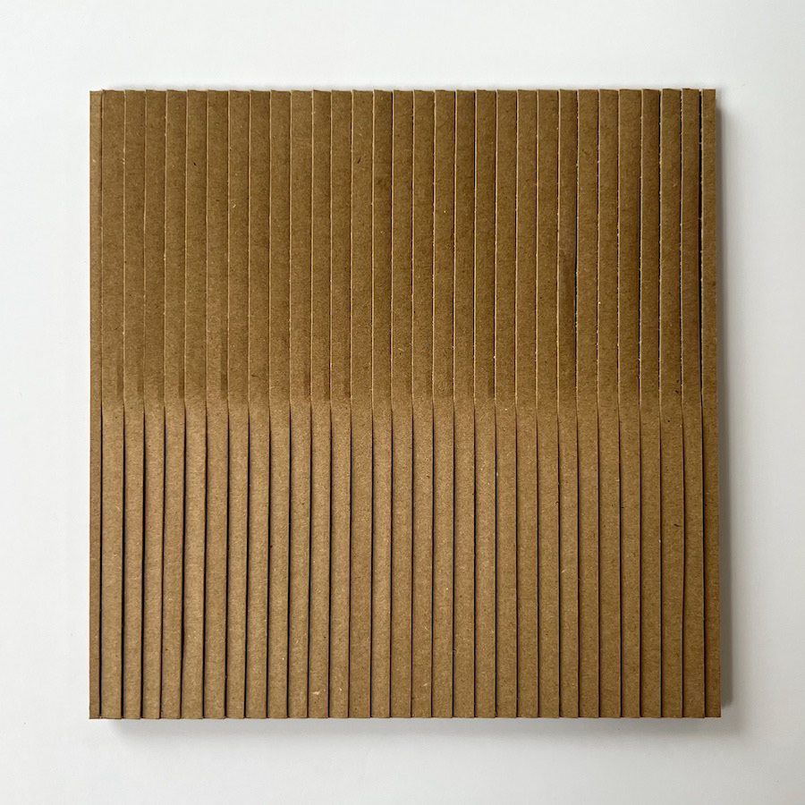 30 lines, 3rd September, cuts in cardboard