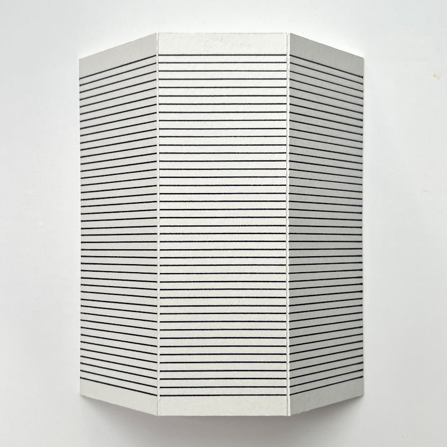 129 lines, 11th December, fineliner on mount board