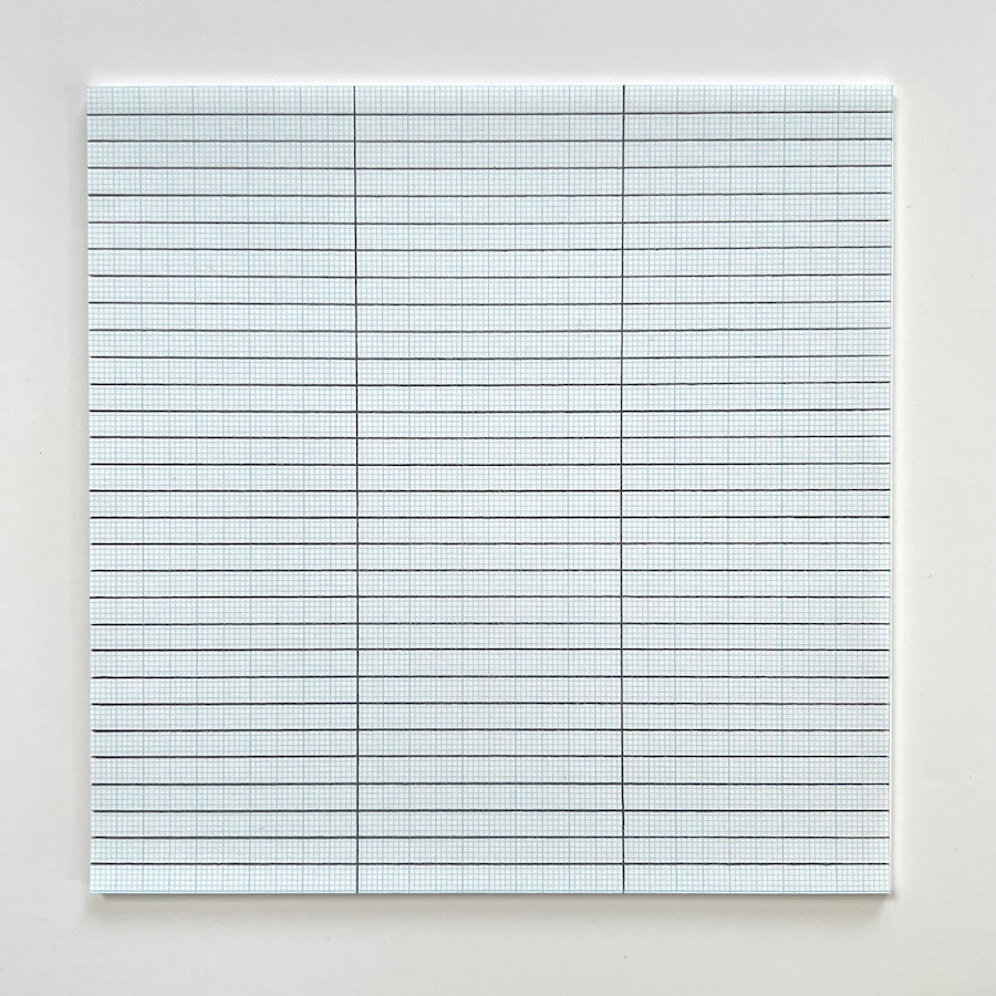 31 lines, 4th September, 2B pencil on mm paper