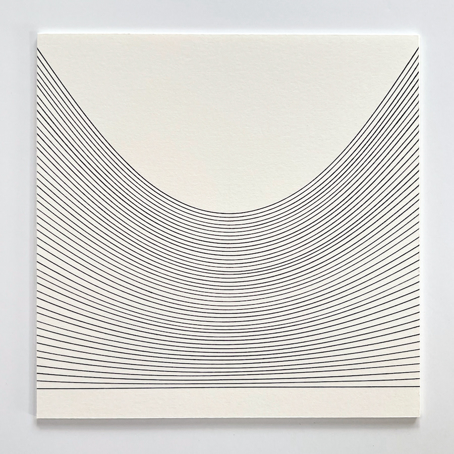 46 lines, 19th September, gel pen on paper