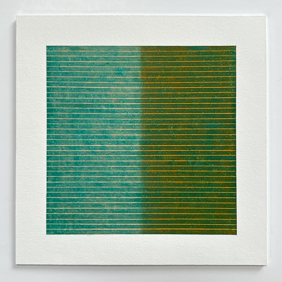 142 lines, 24th December, oil pastel on paper