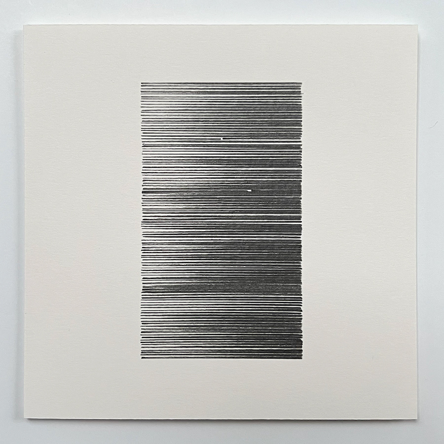 106 lines, 18th November, 6B pencil on paper