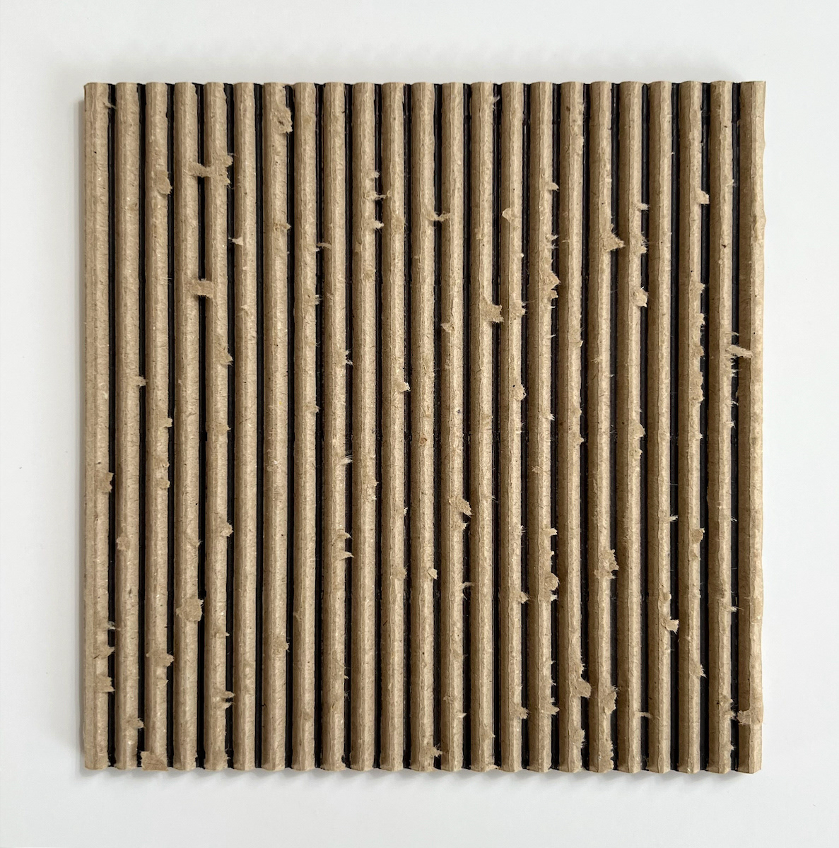 22 lines, 26th August, black marker pen on cardboard
