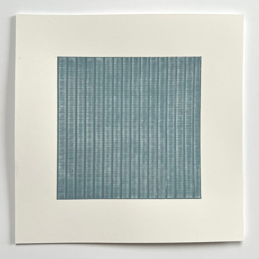 88 lines, 31st October, acrylic medium, white fineliner and oil pastel on paper