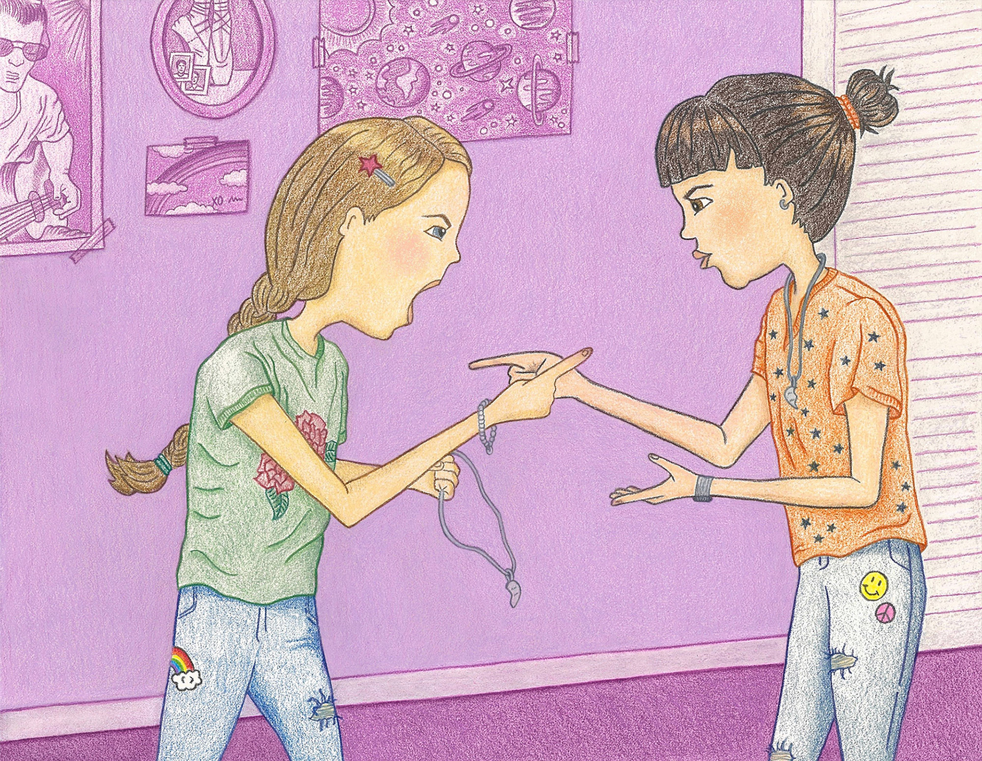 Illustration inspired by The Quarrel by Eleanor Farjeon