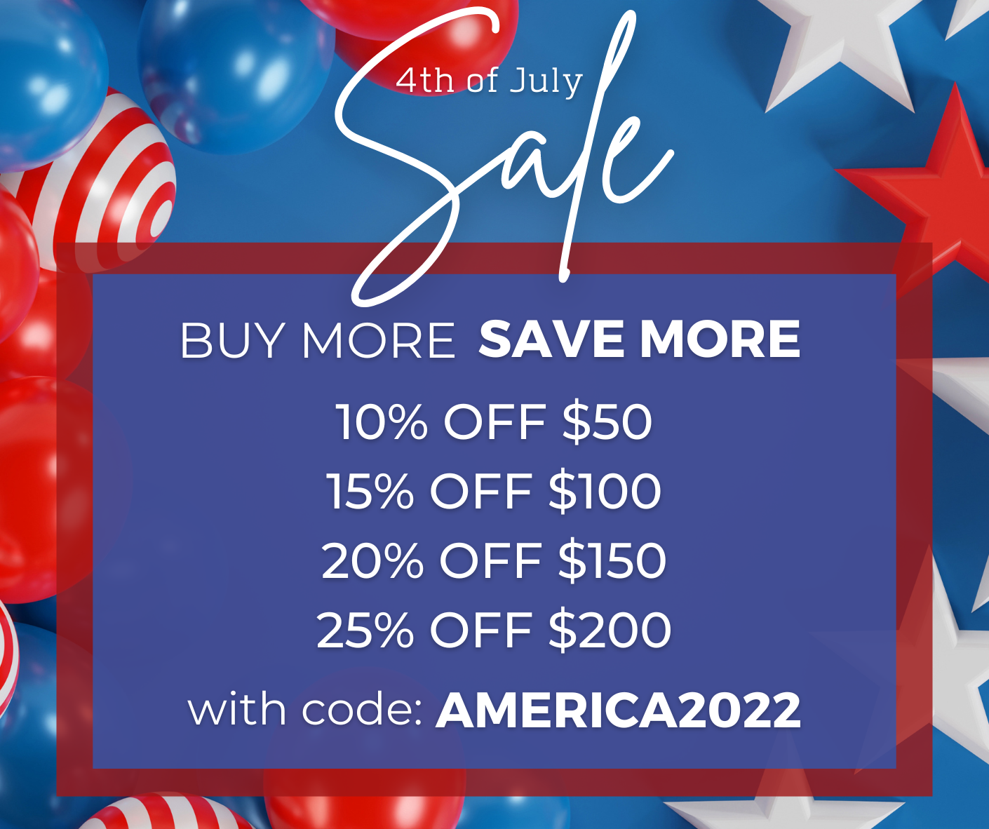 4th of July Sale