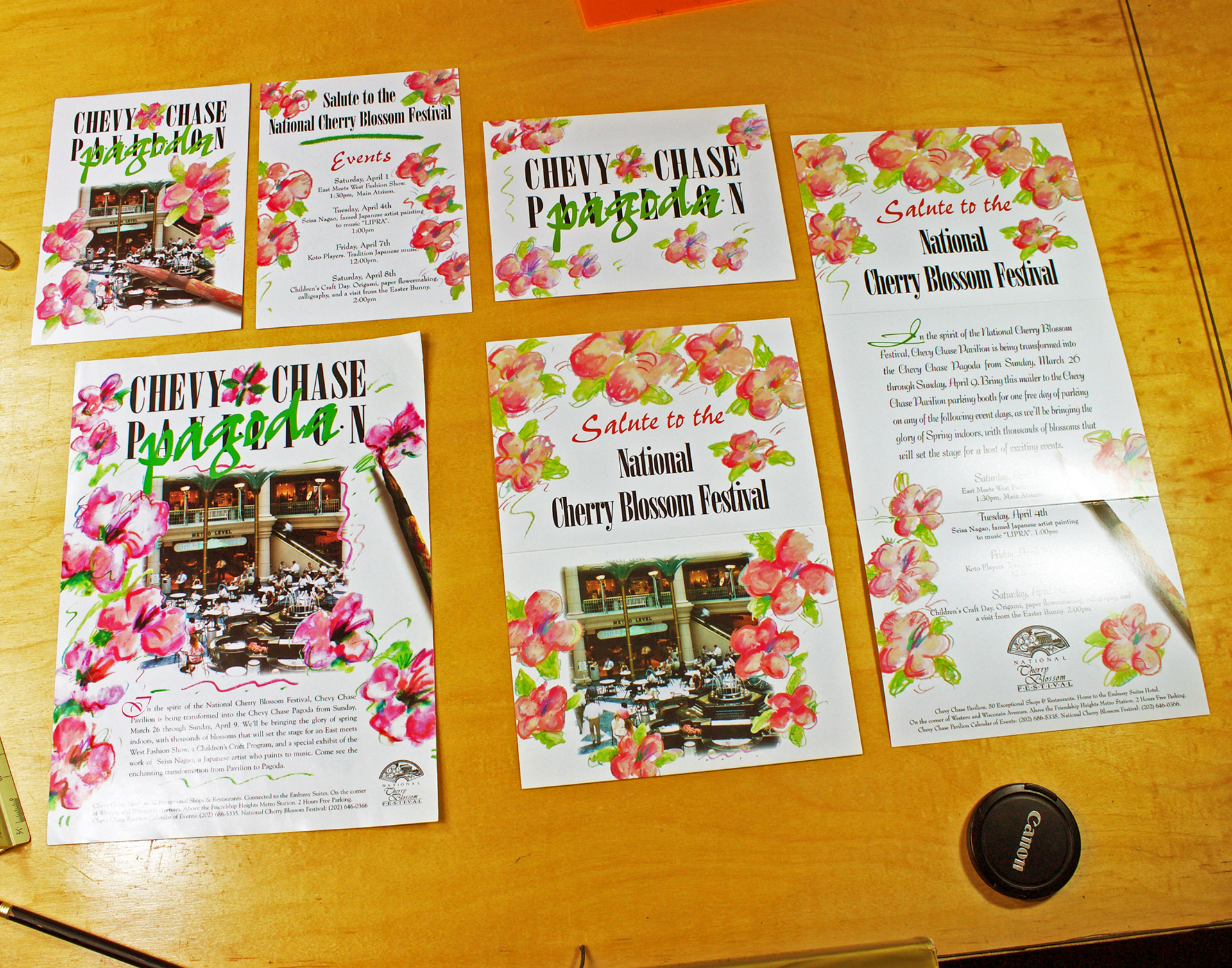 Springtime cherry blossum promotion campaign for CCP.