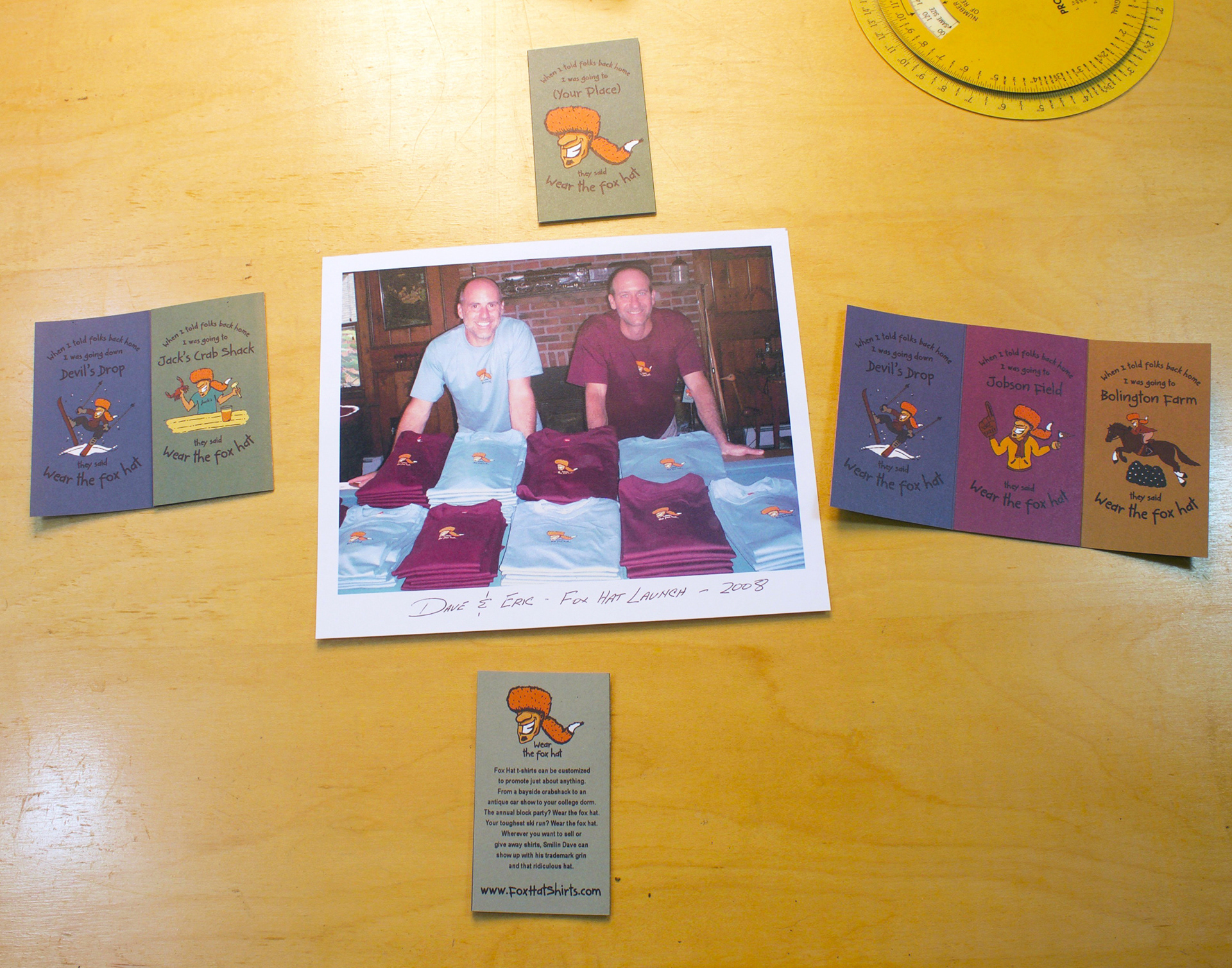 Tell us your destination or event, and I'll custom illustrate "Smilin' Dave"...