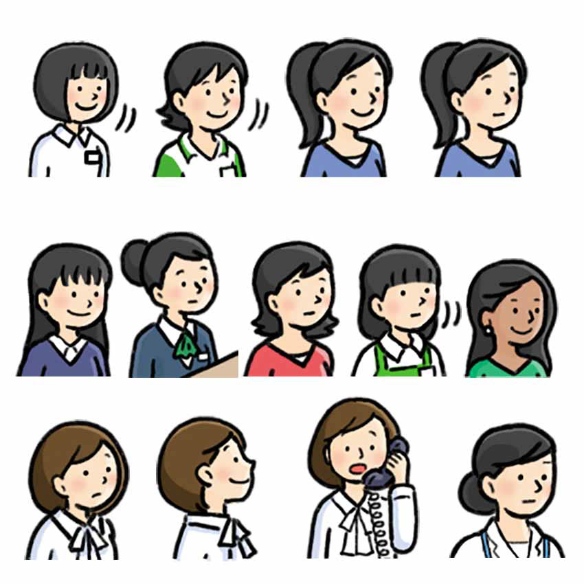 教育関係機関向け制作物 挿画(2020年)