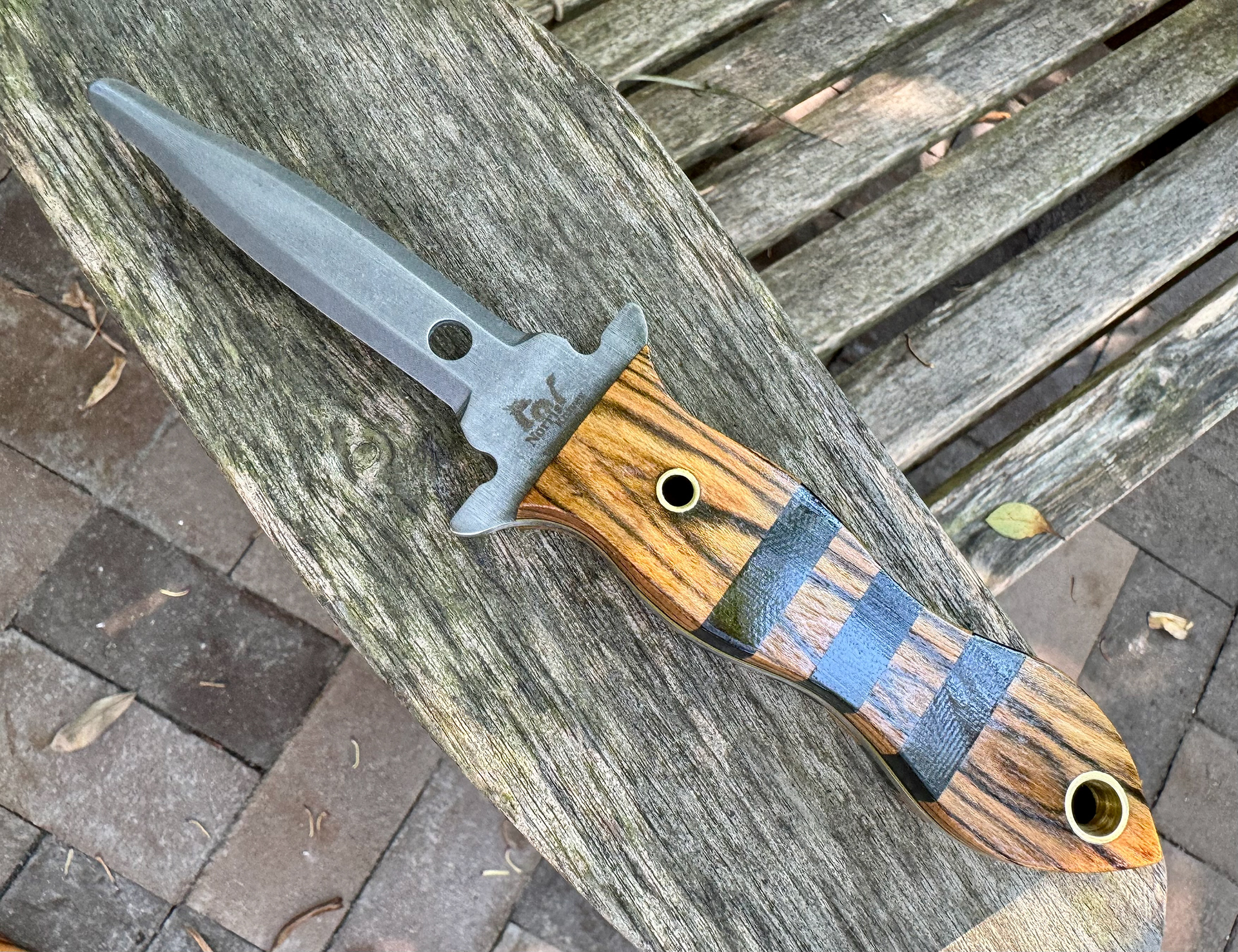 #9 Cocobolo, G10, brass accents