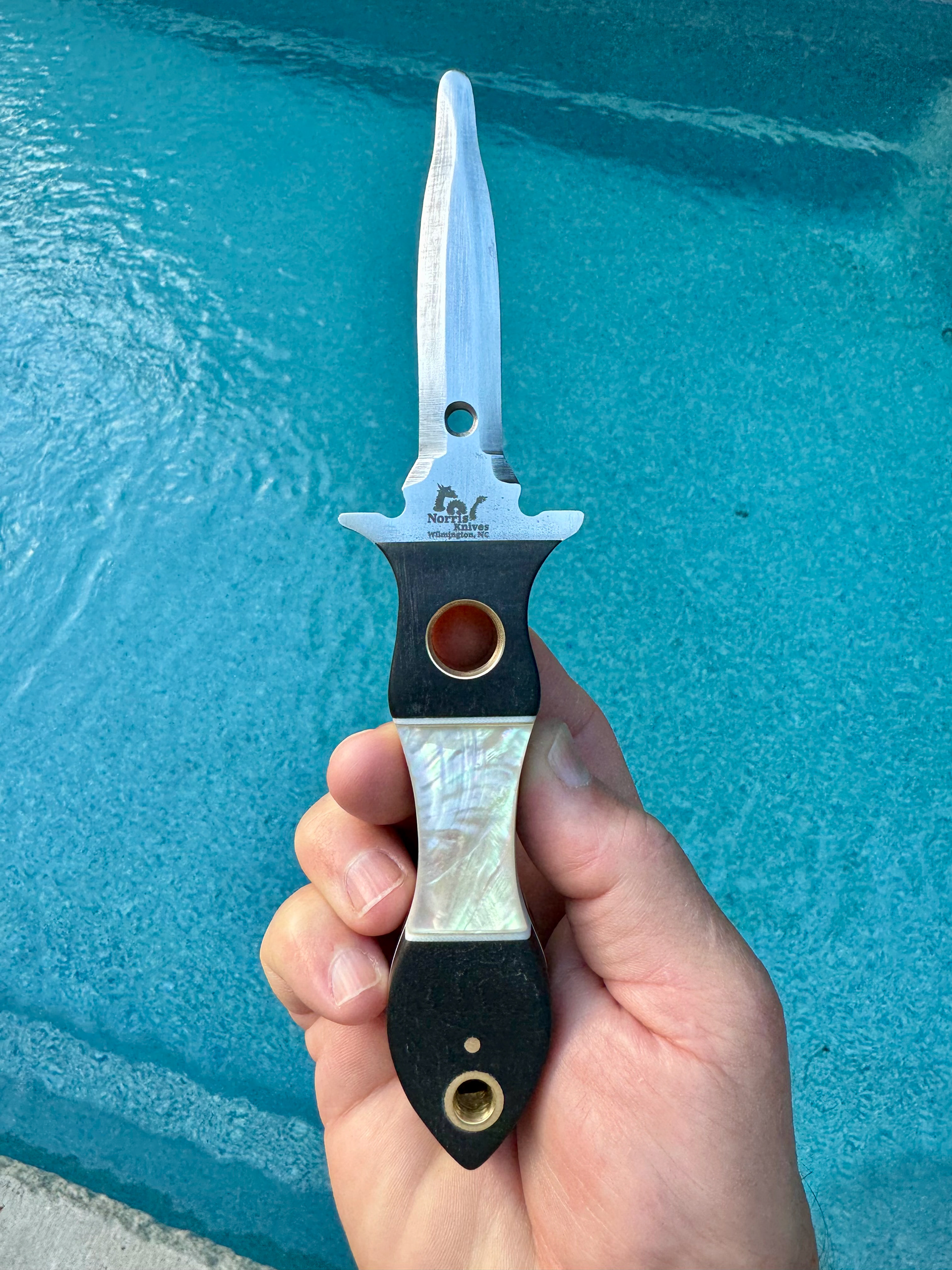 (SOLD) #19 Richlite, Mother of Pearl
