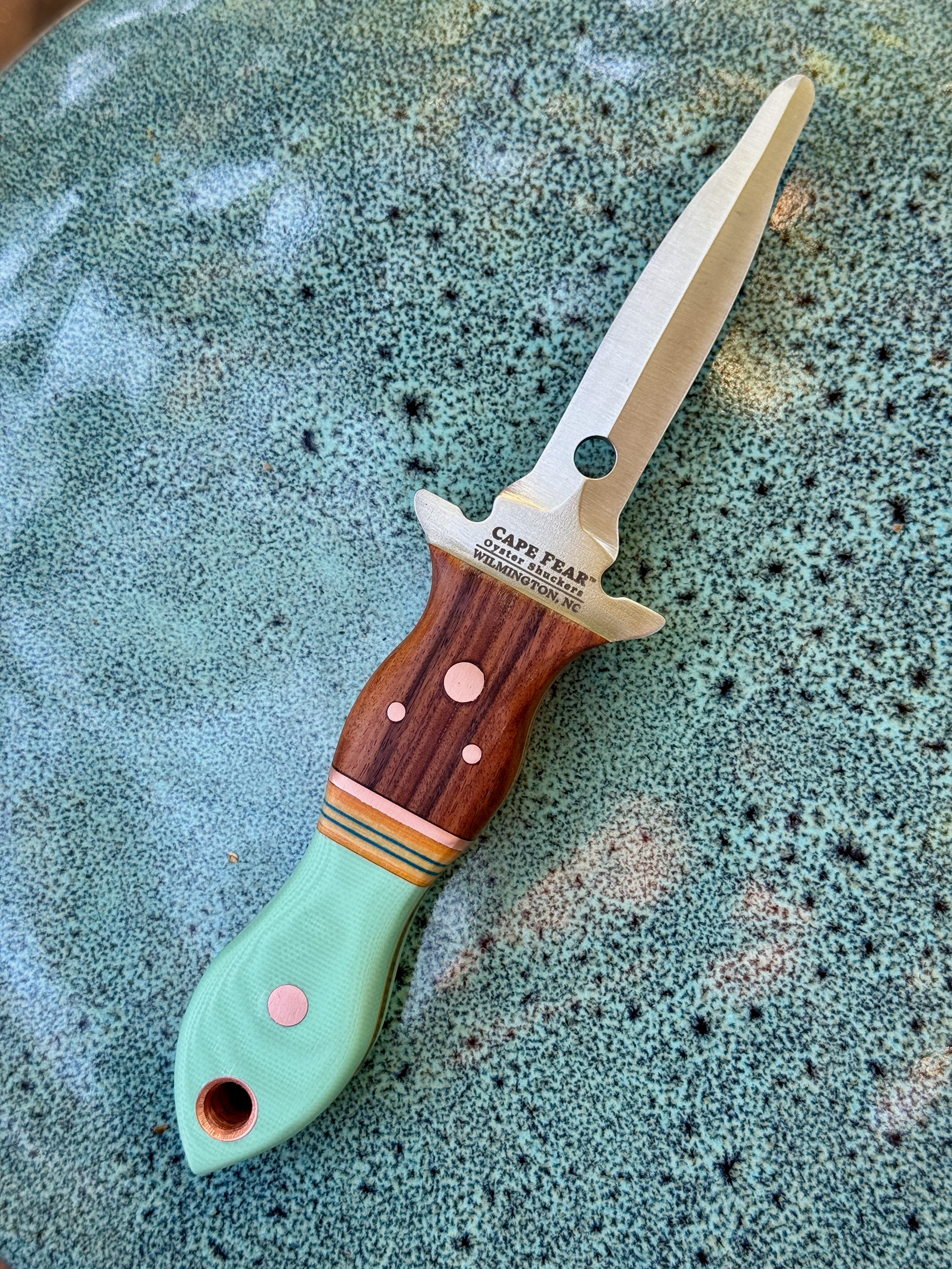 #33 Honduran Rosewood, Paper Micarta, G10, Copper