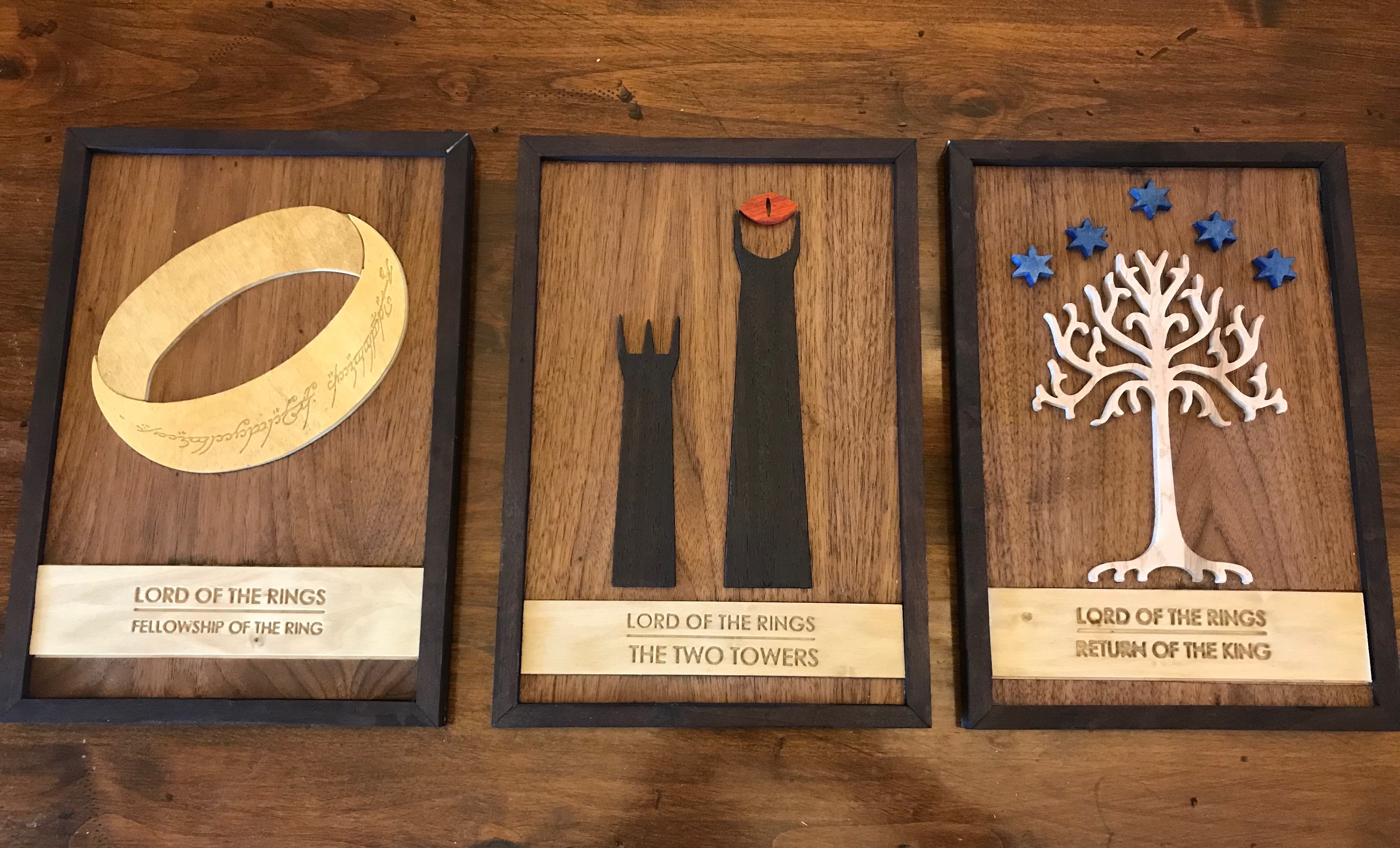 Minimalist LOTR Signs