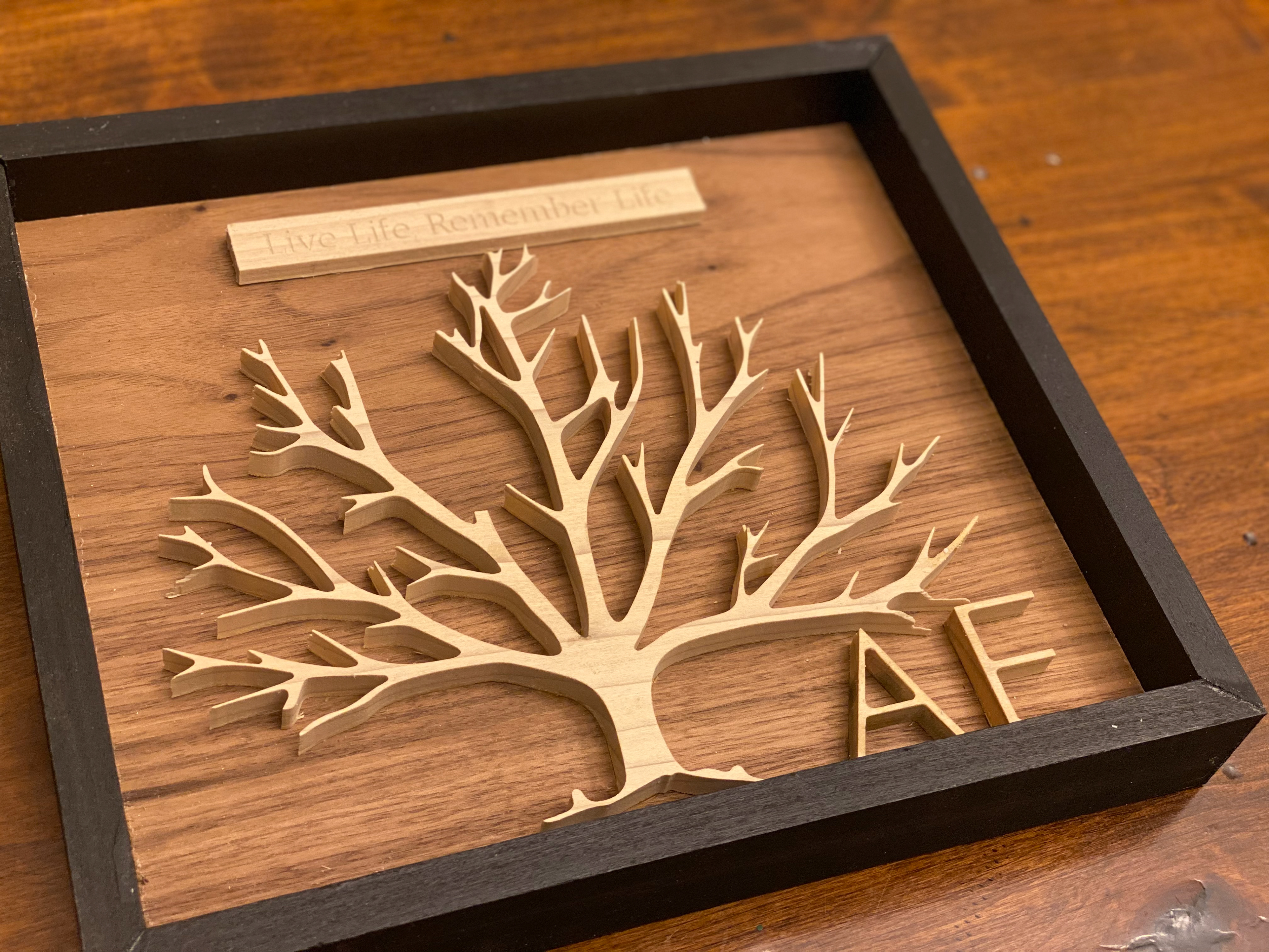Tree of Life Sign carving