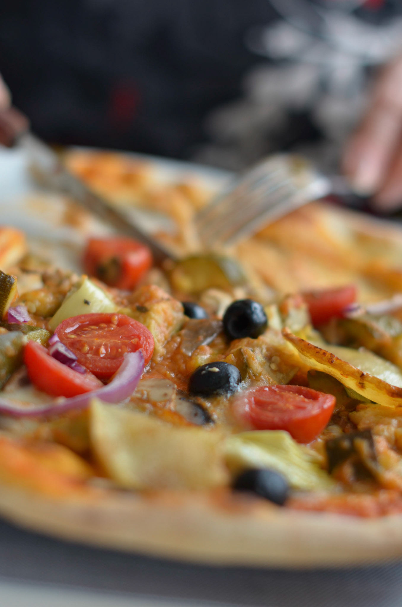 Vegetarian italian pizza