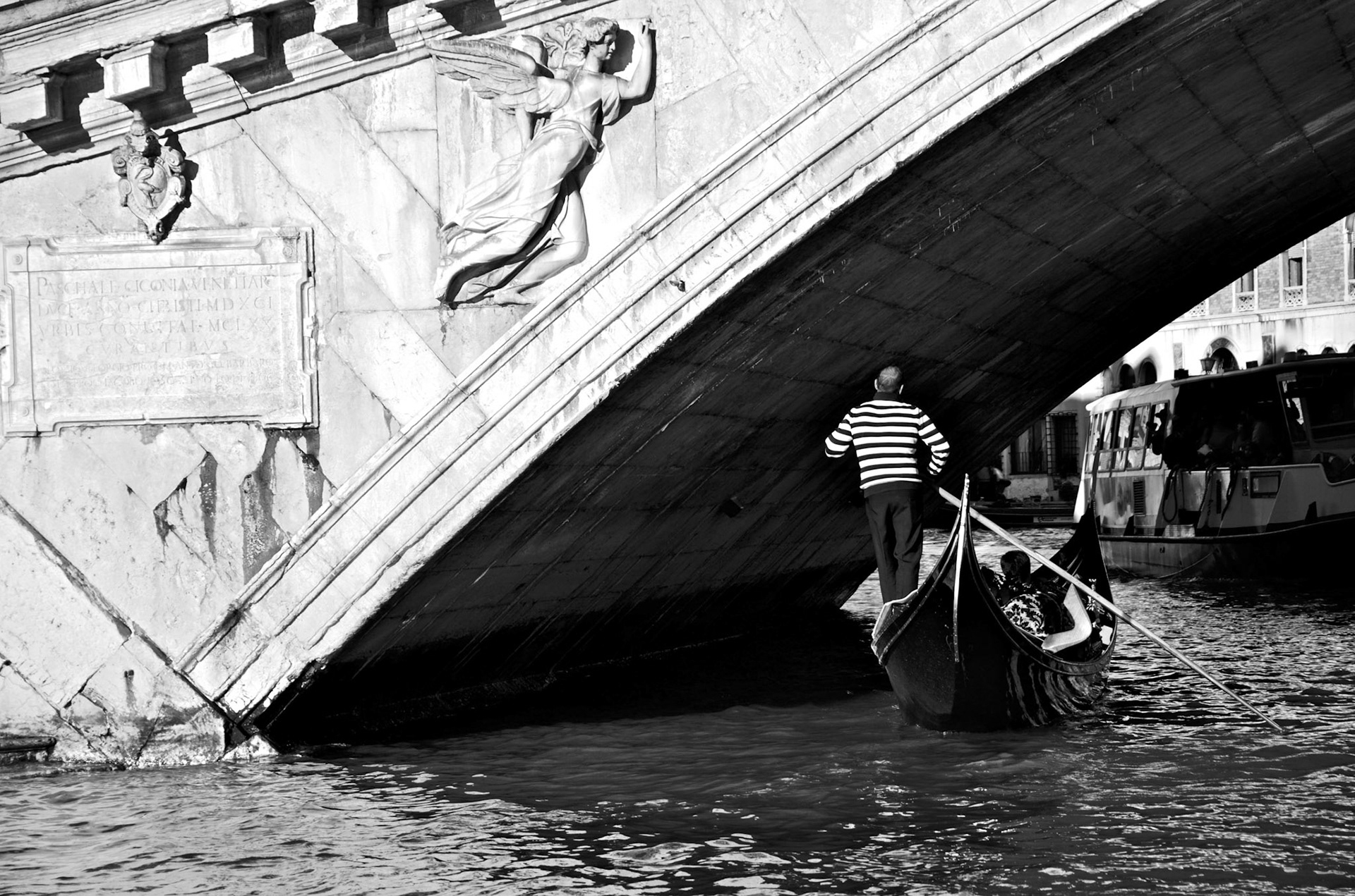 Striped gondolier