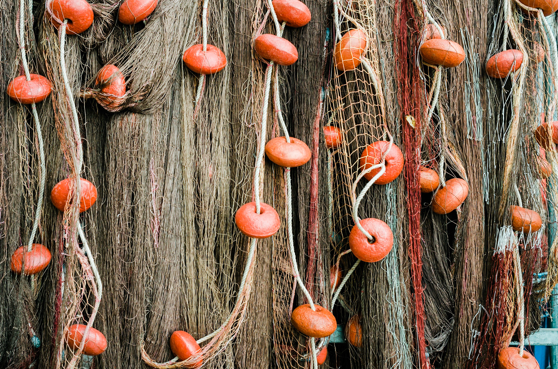 Fishing nets with floats