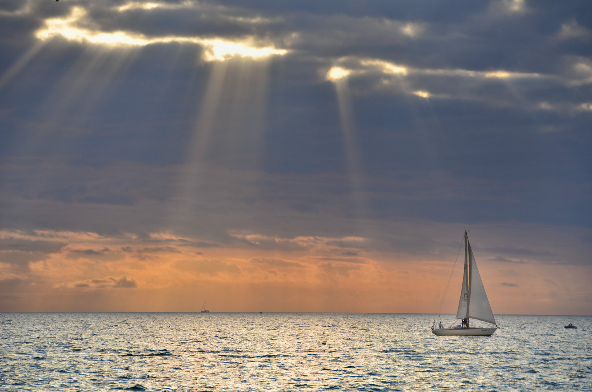 Sailing on the mediterranean
