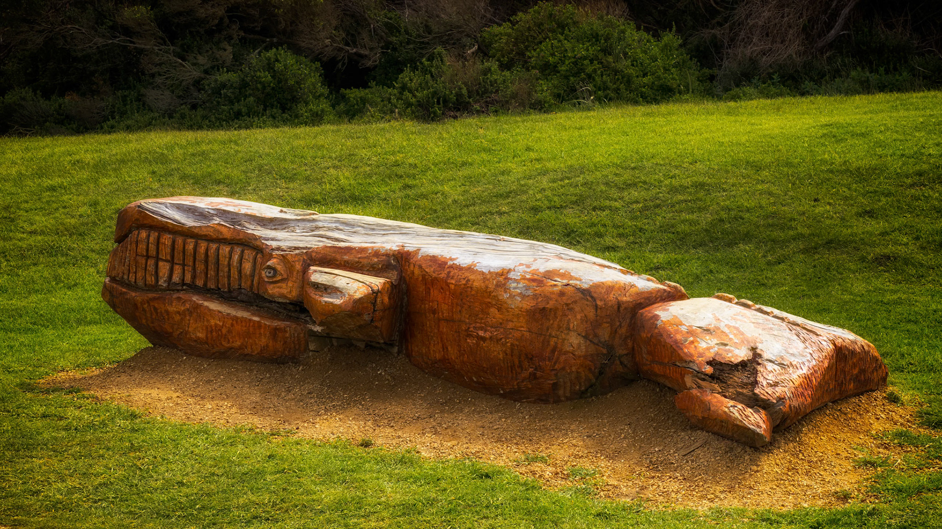 Whale sculpture