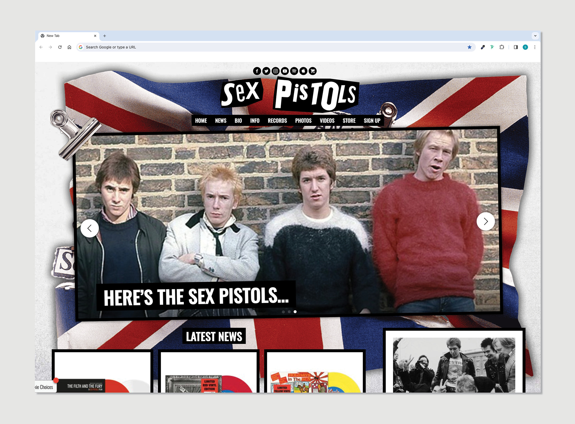 Sex Pistols Official Website