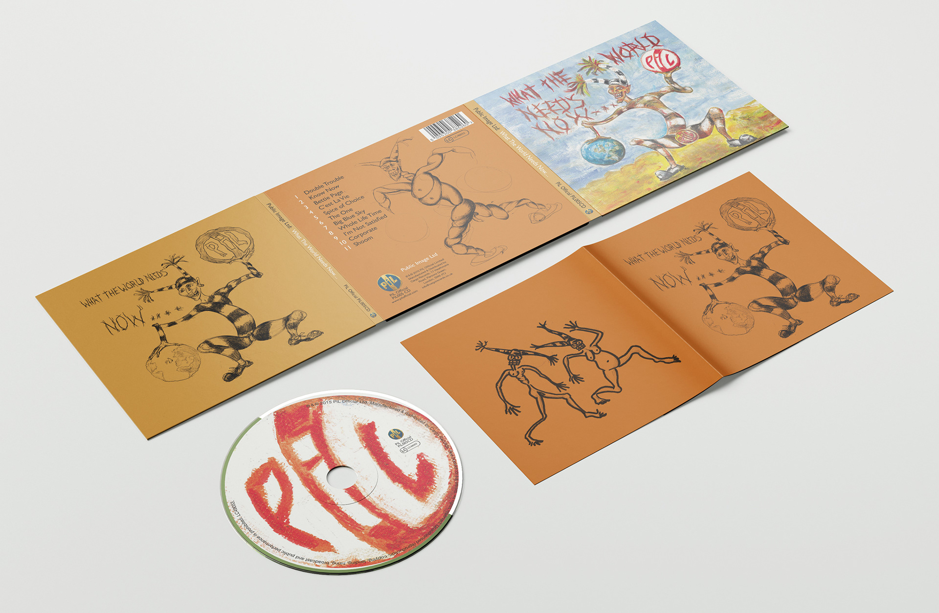 What The World Needs Now: CD Digi-Pack and booklet layout