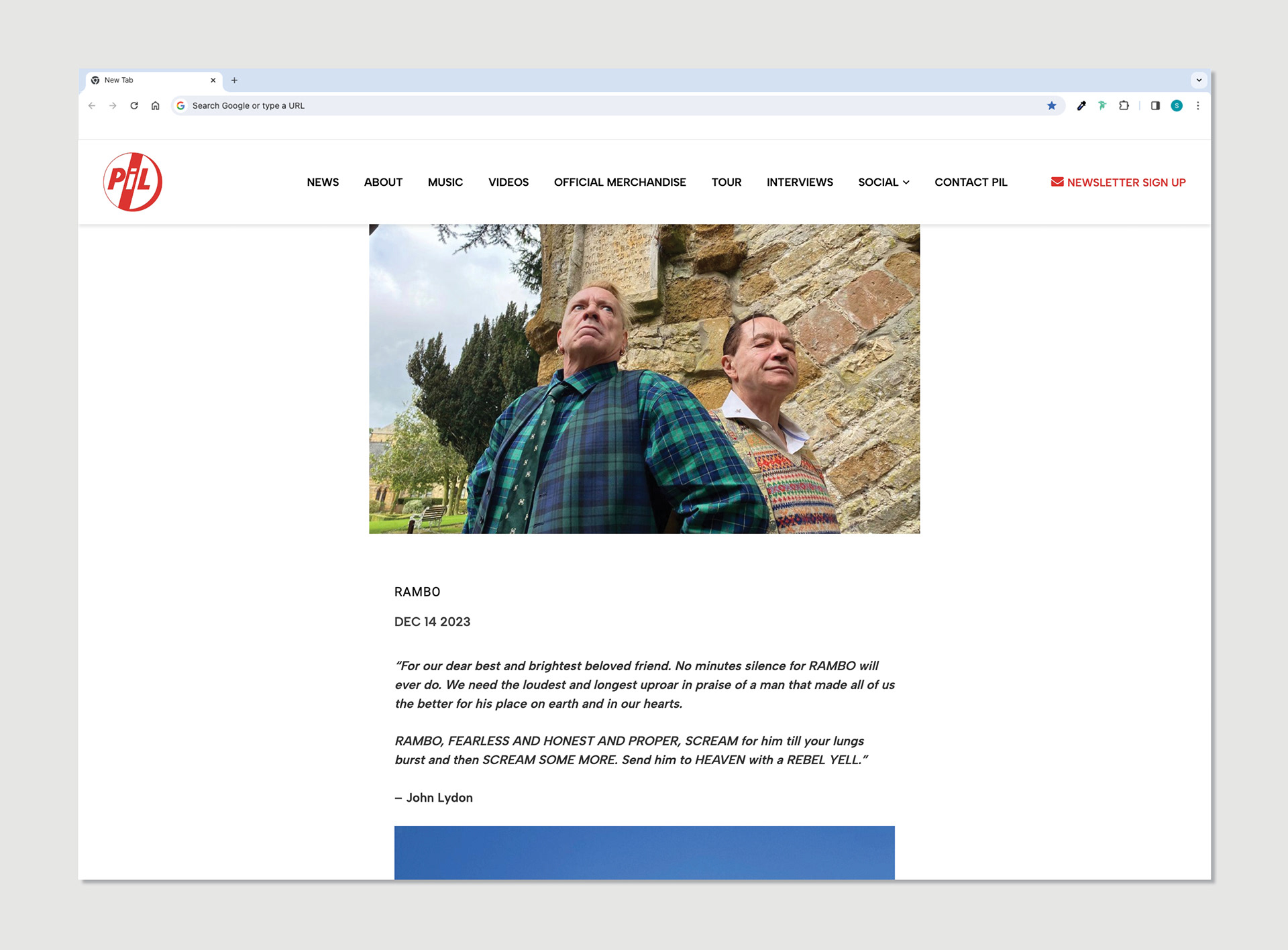 John Lydon Official Website