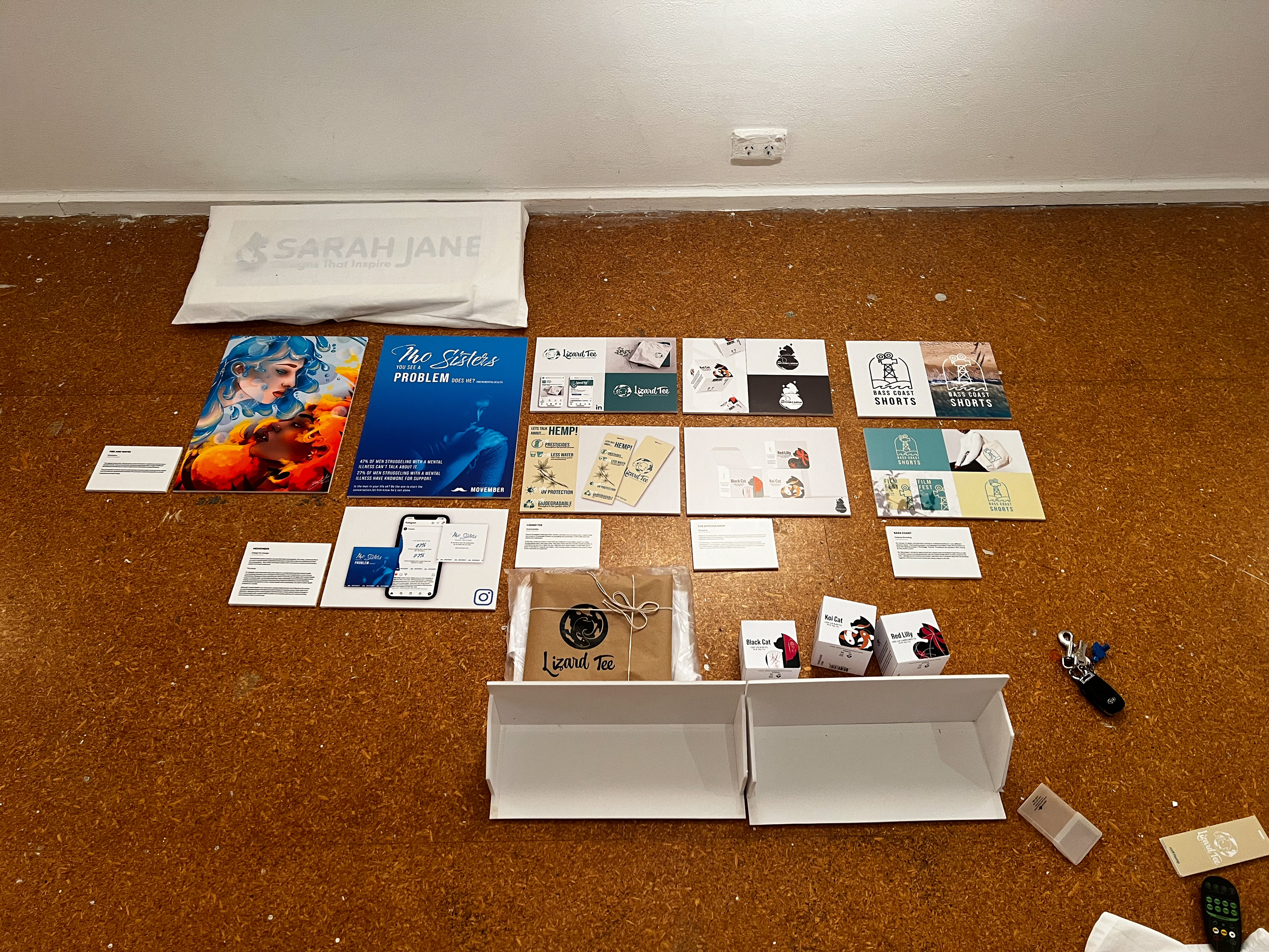 Planning out the order for the display