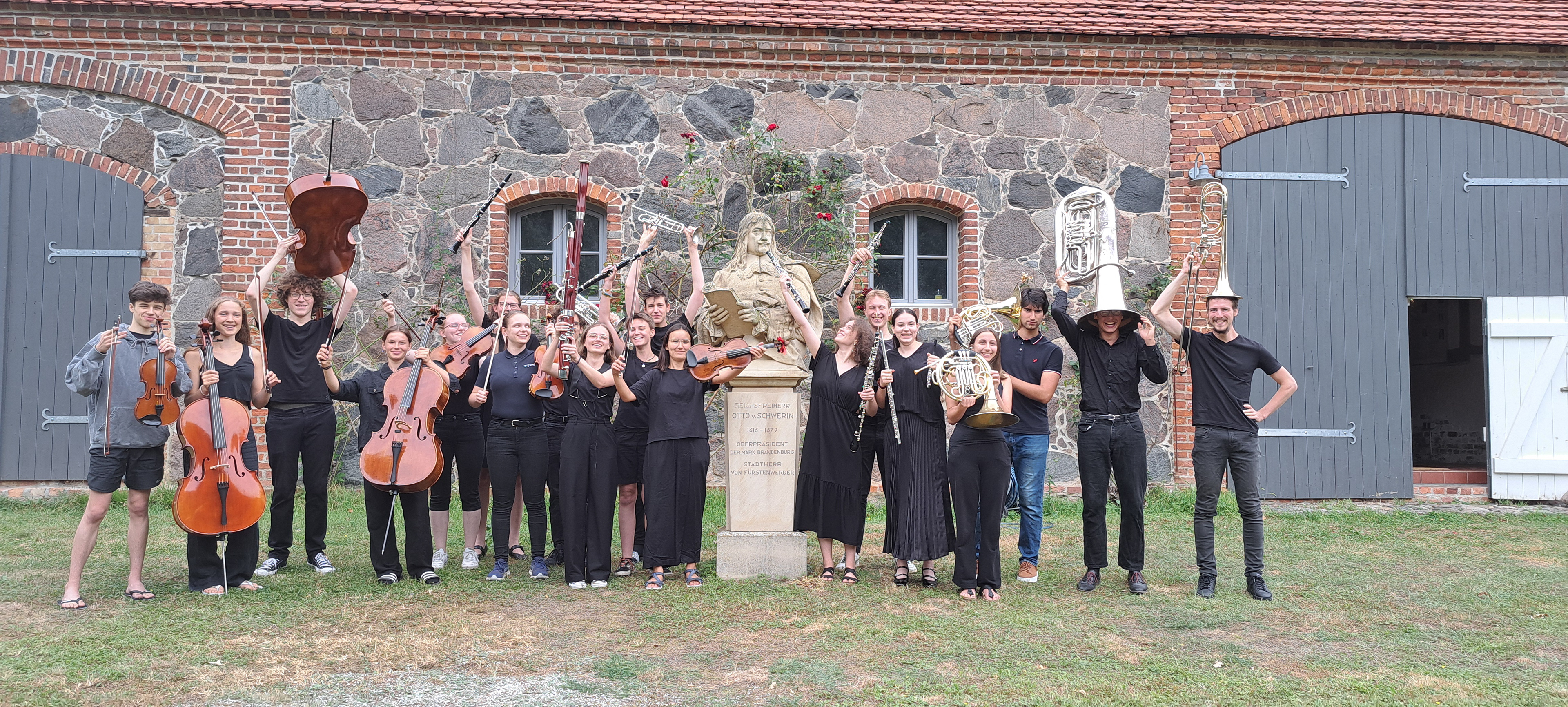 Noch ein Gruppenfoto vor dem Konzert.