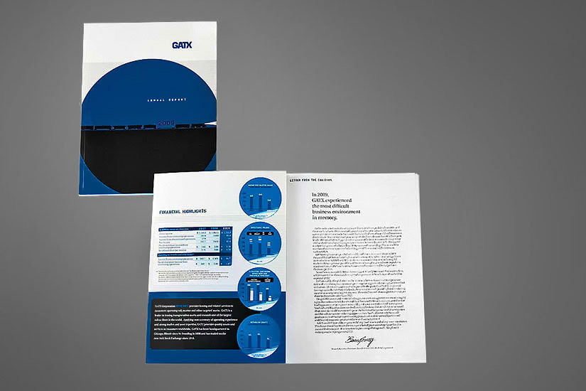 Interior spread from annual report