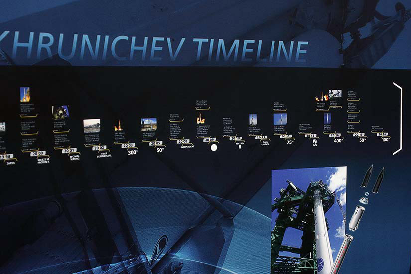 Another photo of rocket launch management company booth in exhibit space