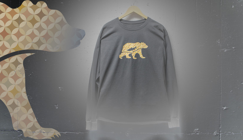 Photo of printed bear/salmon t-shirt