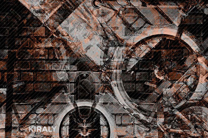 Collage of bike with bricked building where it was chained