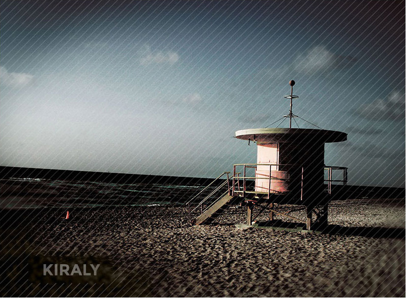 Lifeguard shack on beach