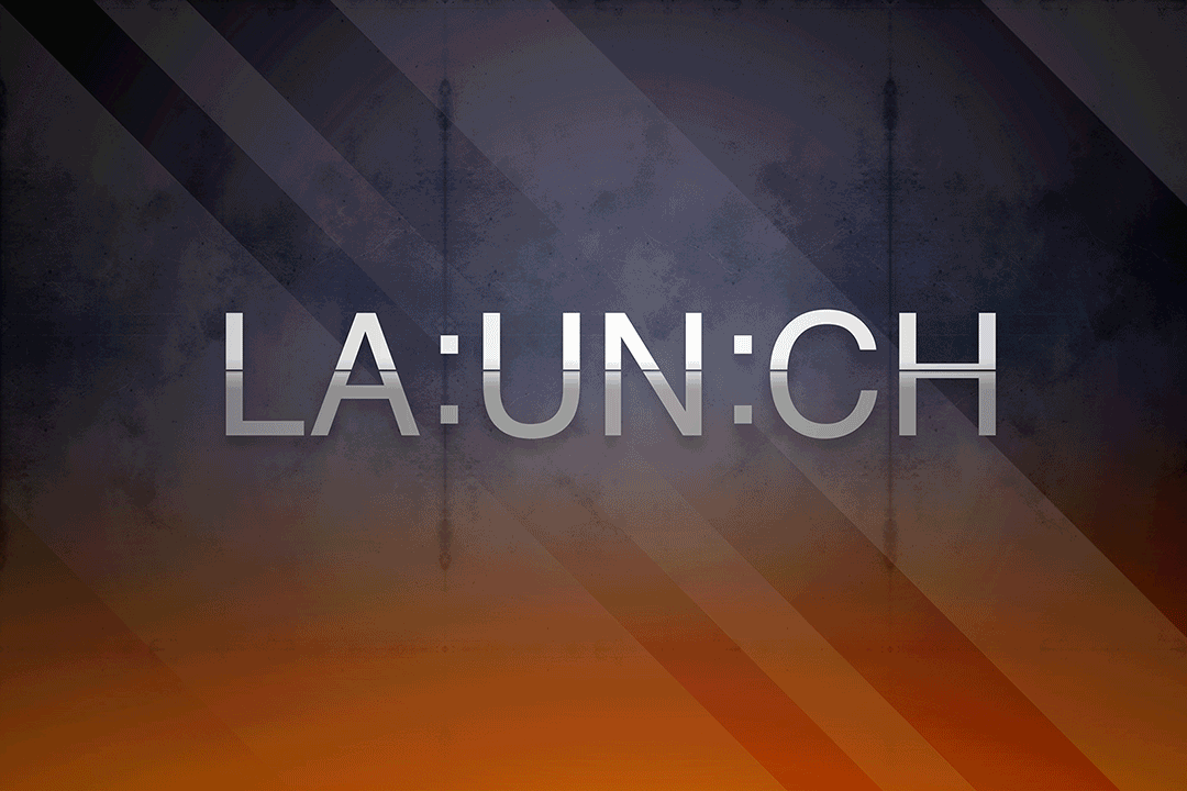 Animated congratulatory message for successful rocket launch