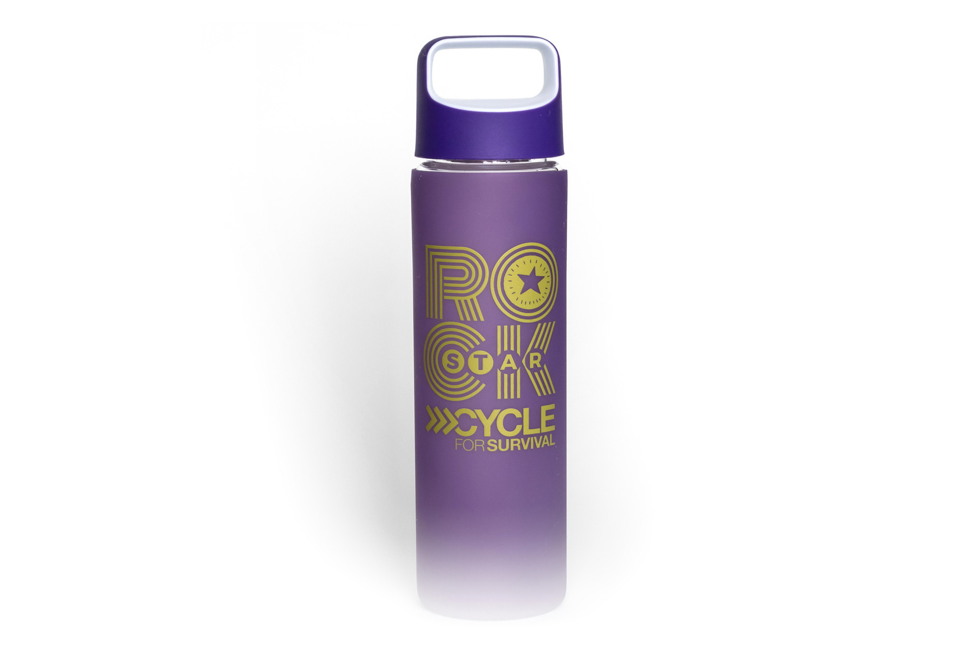 Cycling fundraising branded water bottle