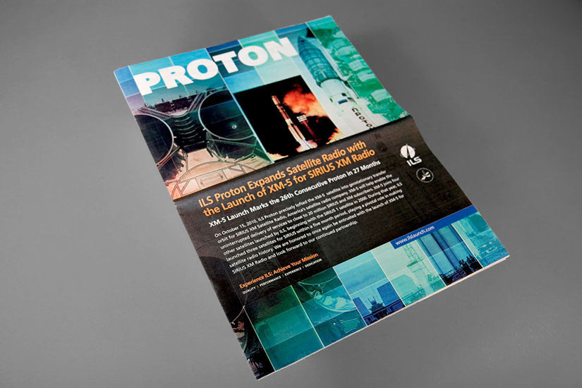 Ad for rocket launch management business