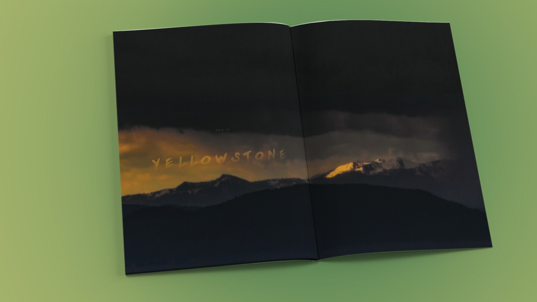 Late afternoon storm front moving into Yellowstone