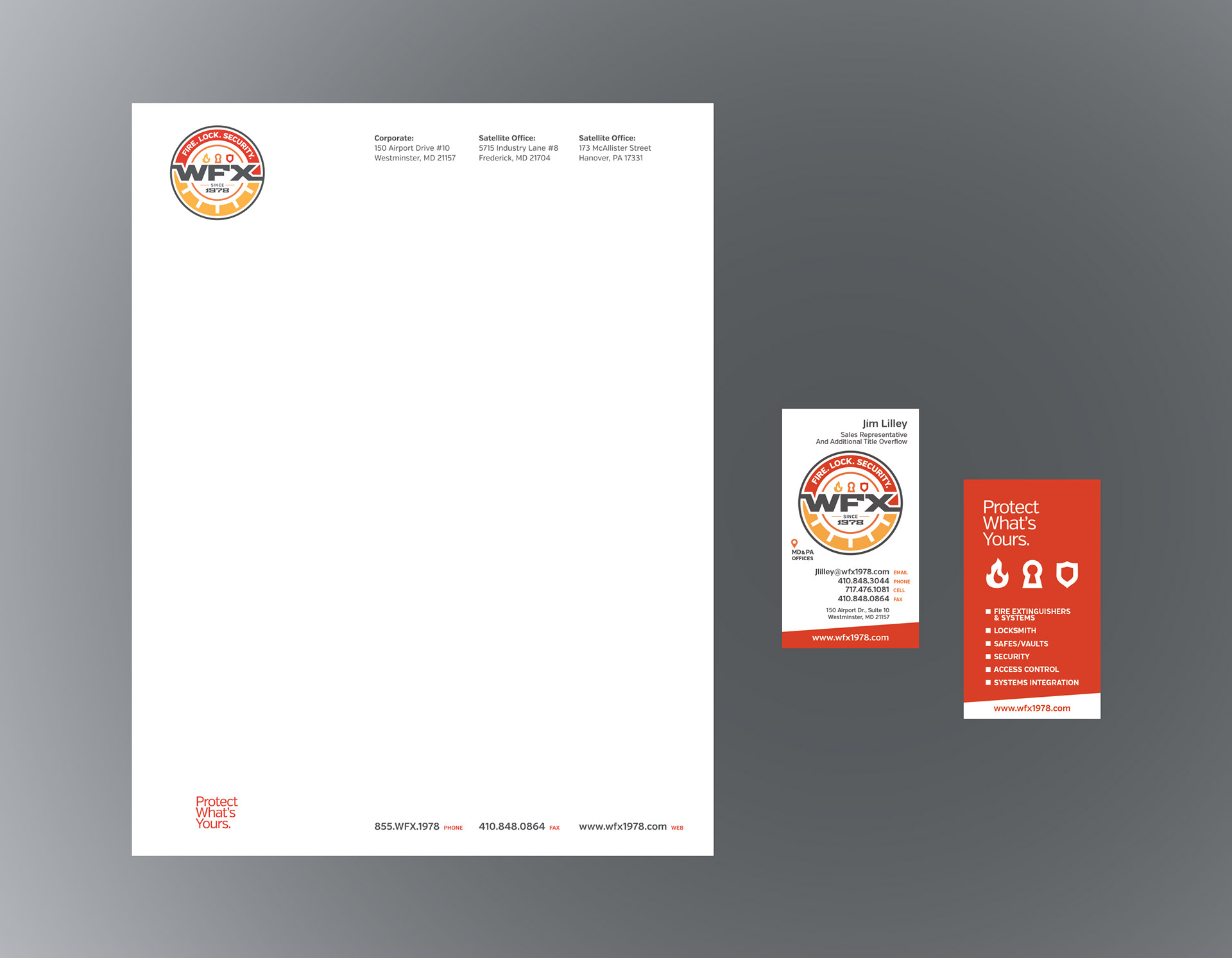 New letterhead and business card designs
