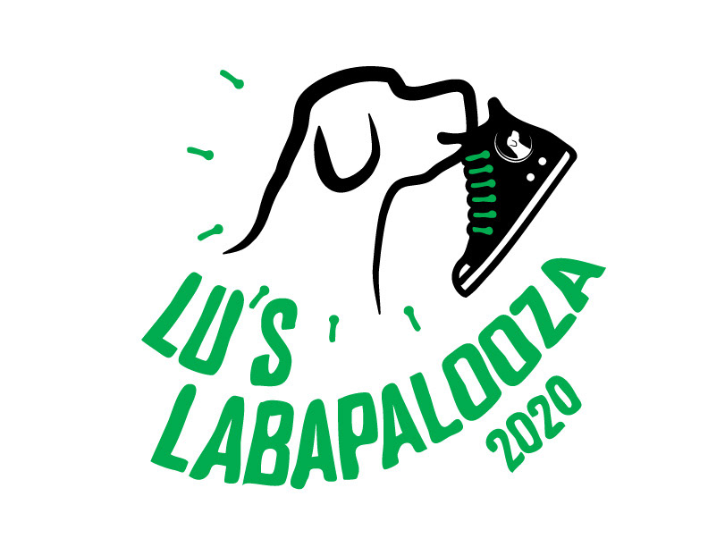Dog rescue fundraising event logo