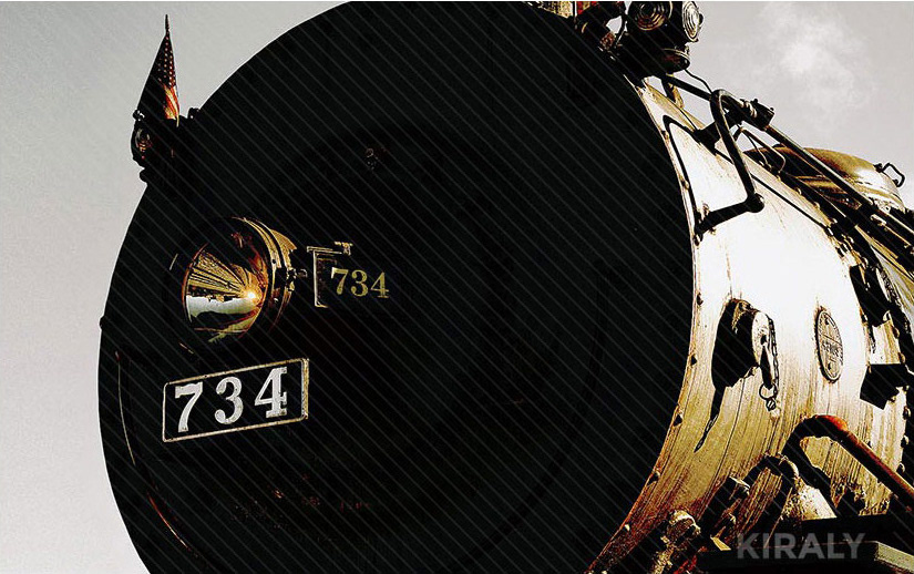 Photo of old train locomotive